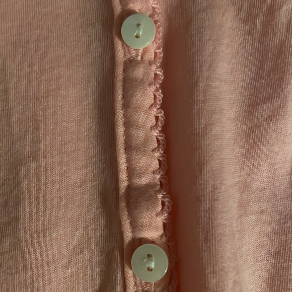 Spring Pink button down Top - Picture 5 of 5